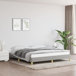 vidaXL Estructura de cama gris claro tela 180x200 cm