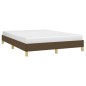 vidaXL Estructura de cama de tela marrón 160x200 cm vidaXL Estructura de cama de tela marrón 160x200 cm