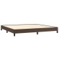 vidaXL Estructura de cama de cuero sintético marrón 200x200 cm vidaXL Estructura de cama de cuero sintético marrón 200x200 cm