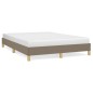 vidaXL Estructura de cama de tela gris taupe 140x200 cm vidaXL Estructura de cama de tela gris taupe 140x200 cm