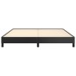 vidaXL Estructura de cama de cuero sintético negro 160x200 cm vidaXL Estructura de cama de cuero sintético negro 160x200 cm