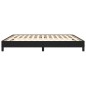 vidaXL Estructura de cama de cuero sintético negro 160x200 cm vidaXL Estructura de cama de cuero sintético negro 160x200 cm