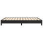 vidaXL Estructura de cama de cuero sintético negro 140x200 cm vidaXL Estructura de cama de cuero sintético negro 140x200 cm