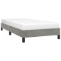 vidaXL Estructura de cama de terciopelo gris claro 90x190 cm vidaXL Estructura de cama de terciopelo gris claro 90x190 cm