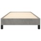 vidaXL Estructura de cama de terciopelo gris claro 90x190 cm vidaXL Estructura de cama de terciopelo gris claro 90x190 cm