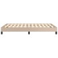 vidaXL Estructura de cama de cuero sintético capuchino 120x200 cm vidaXL Estructura de cama de cuero sintético capuchino 120x200 cm