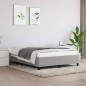 vidaXL Estructura de cama de tela gris claro 140x200 cm vidaXL Estructura de cama de tela gris claro 140x200 cm