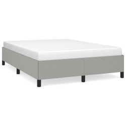 vidaXL Estructura de cama de tela gris claro 140x200 cm