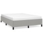 vidaXL Estructura de cama de tela gris claro 140x200 cm vidaXL Estructura de cama de tela gris claro 140x200 cm