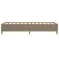 vidaXL Estructura de cama de tela gris taupe 90x200 cm vidaXL Estructura de cama de tela gris taupe 90x200 cm