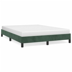 vidaXL Estructura de cama de terciopelo verde 140x190 cm
