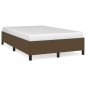 vidaXL Estructura de cama de tela marrón oscuro 120x200 cm