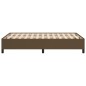 vidaXL Estructura de cama de tela marrón oscuro 120x200 cm