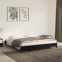 vidaXL Estructura de cama de terciopelo gris claro 160x200 cm