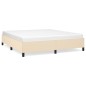 vidaXL Estructura de cama de tela color crema 160x200 cm vidaXL Estructura de cama de tela color crema 160x200 cm