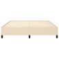 vidaXL Estructura de cama de tela color crema 160x200 cm vidaXL Estructura de cama de tela color crema 160x200 cm