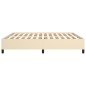 vidaXL Estructura de cama de tela color crema 160x200 cm vidaXL Estructura de cama de tela color crema 160x200 cm