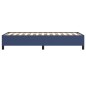 vidaXL Estructura de cama de tela azul 90x190 cm