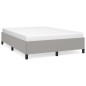 vidaXL Estructura de cama de tela gris claro 140x190 cm vidaXL Estructura de cama de tela gris claro 140x190 cm