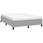 vidaXL Estructura de cama de tela gris claro 140x190 cm vidaXL Estructura de cama de tela gris claro 140x190 cm