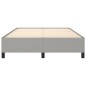 vidaXL Estructura de cama de tela gris claro 140x190 cm vidaXL Estructura de cama de tela gris claro 140x190 cm