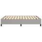vidaXL Estructura de cama de tela gris claro 140x190 cm vidaXL Estructura de cama de tela gris claro 140x190 cm