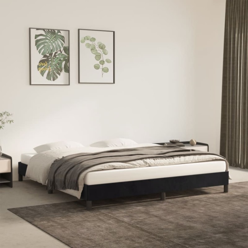 vidaXL Estructura de cama de terciopelo gris claro 180x200 cm