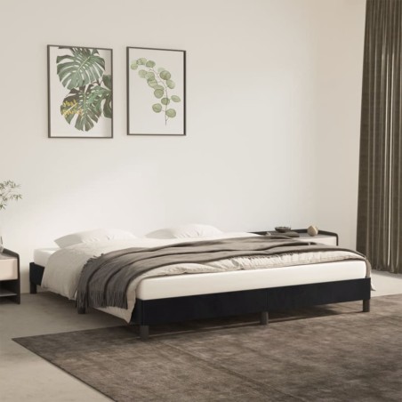vidaXL Estructura de cama de terciopelo gris claro 180x200 cm
