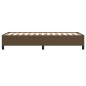 vidaXL Estructura de cama de tela marrón 100x200 cm vidaXL Estructura de cama de tela marrón 100x200 cm