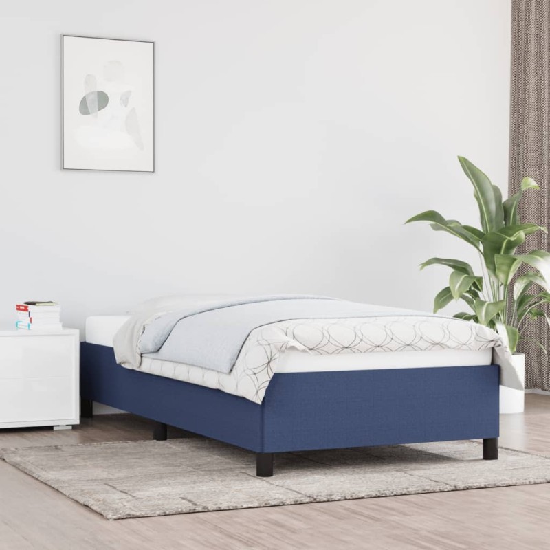 vidaXL Estructura de cama de tela azul 80x200 cm vidaXL Estructura de cama de tela azul 80x200 cm
