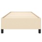 vidaXL Estructura de cama de tela color crema 100x200 cm vidaXL Estructura de cama de tela color crema 100x200 cm