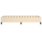 vidaXL Estructura de cama de tela color crema 100x200 cm vidaXL Estructura de cama de tela color crema 100x200 cm