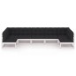 vidaXL Set muebles jardín 7 pzas con cojines madera maciza pino blanco vidaXL Set muebles jardín 7 pzas con cojines madera maciza pino blanco