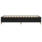 vidaXL Estructura de cama de tela negra 90x200 cm vidaXL Estructura de cama de tela negra 90x200 cm