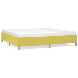 vidaXL Estructura de cama de tela verde 200x200 cm