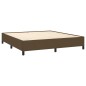vidaXL Estructura de cama tela marrón oscuro 180x200 cm vidaXL Estructura de cama tela marrón oscuro 180x200 cm