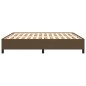 vidaXL Estructura de cama tela marrón oscuro 180x200 cm vidaXL Estructura de cama tela marrón oscuro 180x200 cm