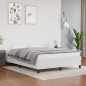 vidaXL Estructura de cama de cuero sintético blanco 140x190 cm vidaXL Estructura de cama de cuero sintético blanco 140x190 cm