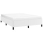 vidaXL Estructura de cama de cuero sintético blanco 140x190 cm vidaXL Estructura de cama de cuero sintético blanco 140x190 cm