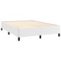 vidaXL Estructura de cama de cuero sintético blanco 140x190 cm vidaXL Estructura de cama de cuero sintético blanco 140x190 cm