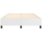 vidaXL Estructura de cama de cuero sintético blanco 140x190 cm vidaXL Estructura de cama de cuero sintético blanco 140x190 cm