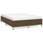 vidaXL Estructura de cama de tela marrón 140x200 cm