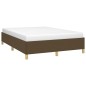 vidaXL Estructura de cama de tela marrón 140x200 cm