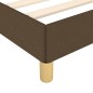 vidaXL Estructura de cama de tela marrón 140x200 cm