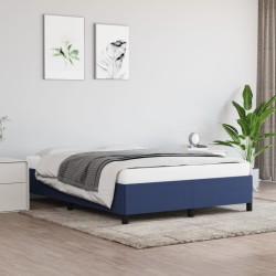 vidaXL Estructura de cama de tela gris taupe azul 140x200 cm