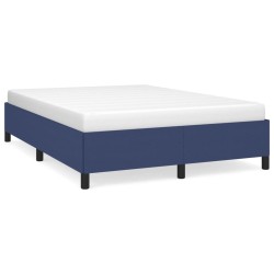 vidaXL Estructura de cama de tela gris taupe azul 140x200 cm