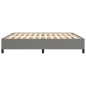 vidaXL Estructura de cama tela gris oscuro 200x200 cm vidaXL Estructura de cama tela gris oscuro 200x200 cm