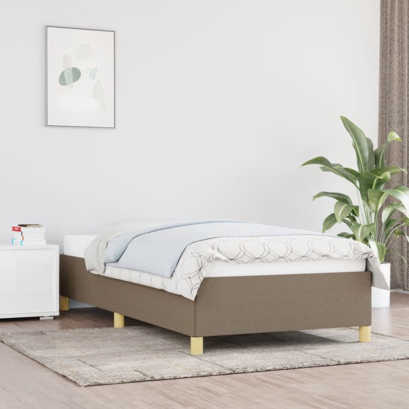 vidaXL Estructura de cama de tela gris taupe 80x200 cm vidaXL Estructura de cama de tela gris taupe 80x200 cm