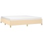 vidaXL Estructura de cama de tela color crema 200x200 cm vidaXL Estructura de cama de tela color crema 200x200 cm