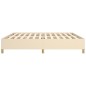 vidaXL Estructura de cama de tela color crema 200x200 cm vidaXL Estructura de cama de tela color crema 200x200 cm